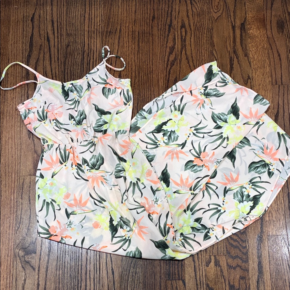 Floral Maxi Dress with Spaghetti Straps